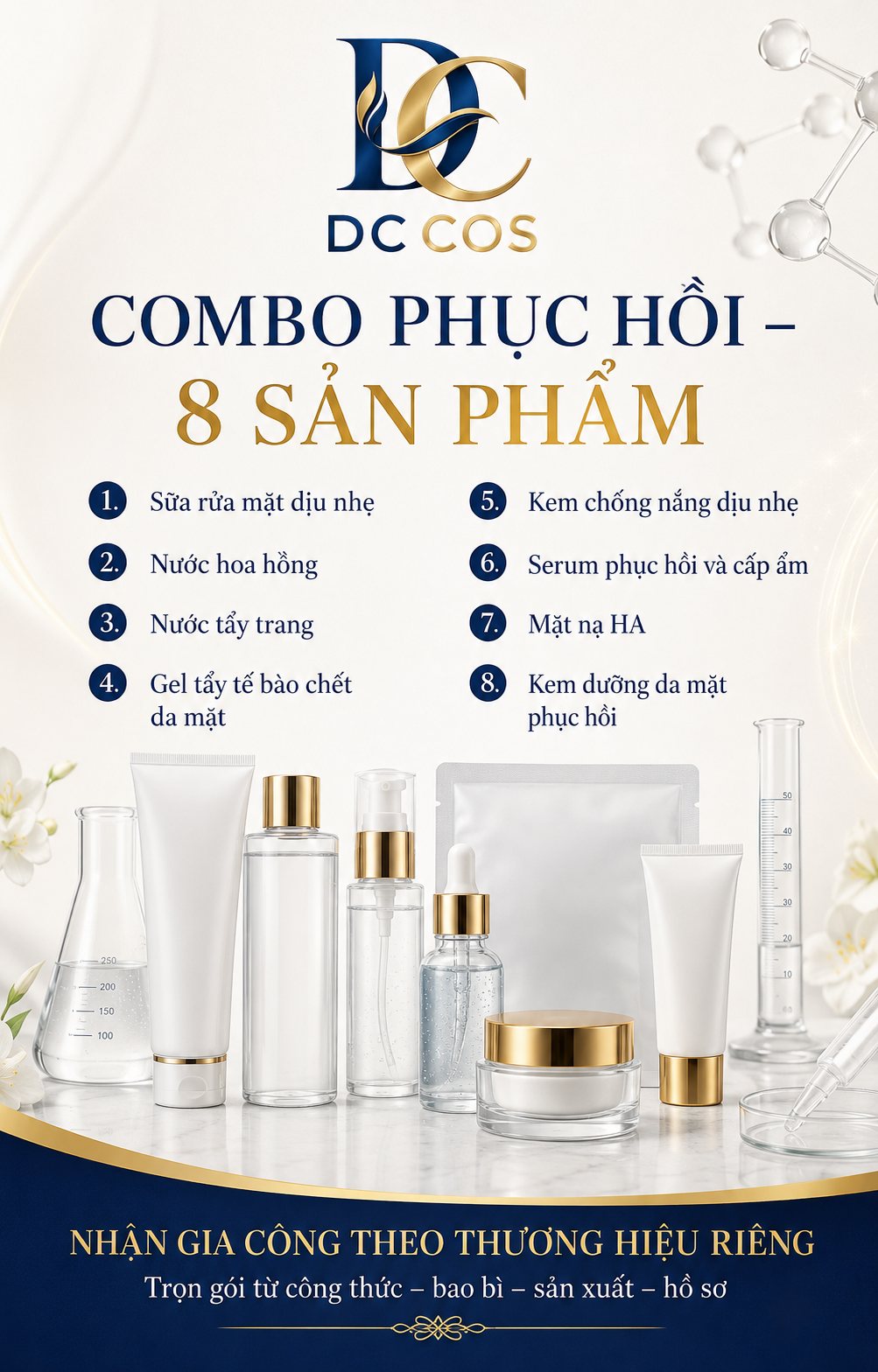 Bộ sản phẩm phục hồi – 8 sản phẩm — dự án DC COS