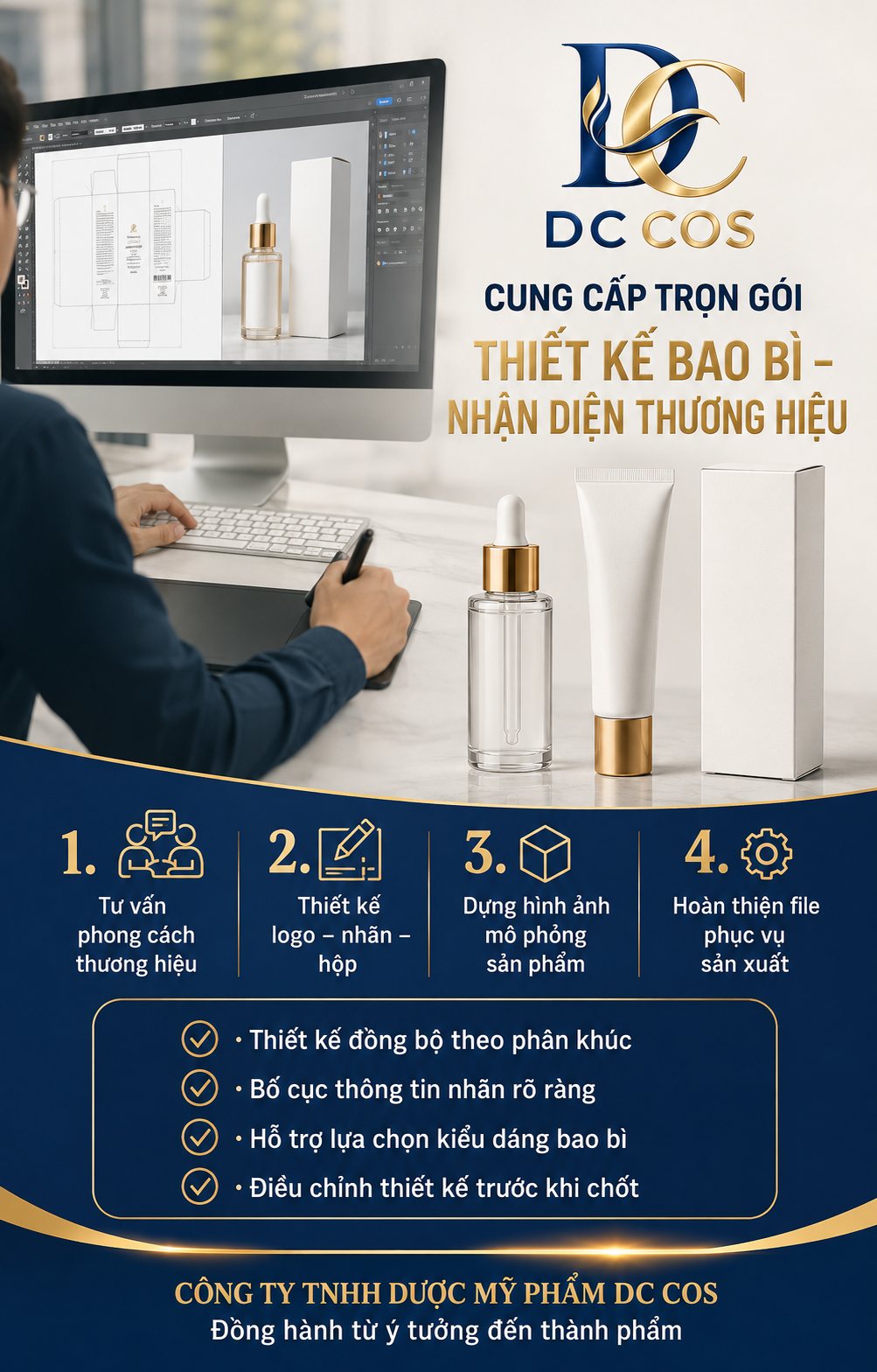 Tư vấn xây dựng bộ nhận diện thương hiệu — DC COS