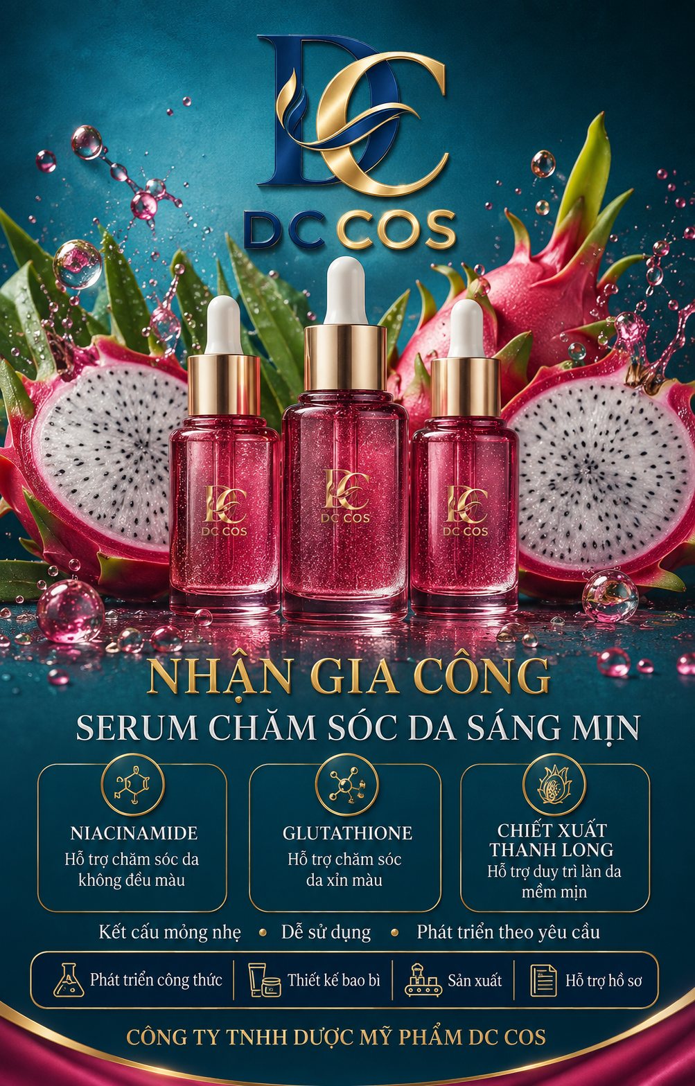 Dòng sản phẩm chiết xuất thanh long — dự án DC COS