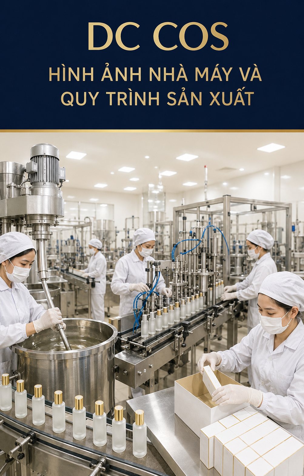 Một sản phẩm đi qua những công đoạn nào tại nhà máy DC COS?