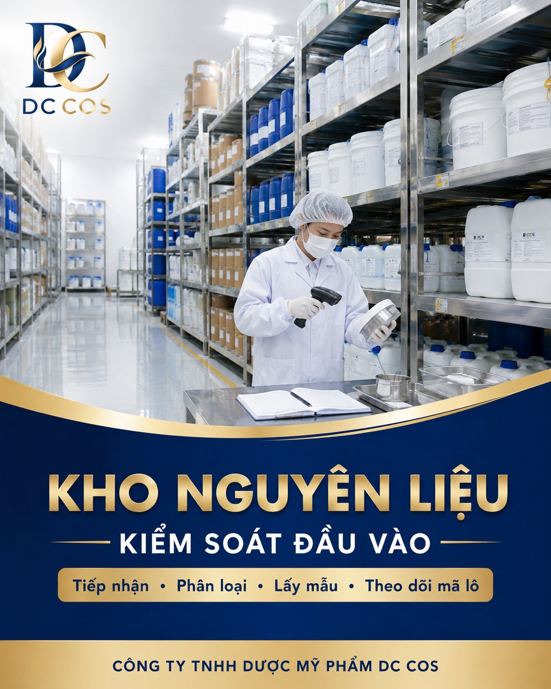 Khu vực nguyên liệu — nhà máy DC COS