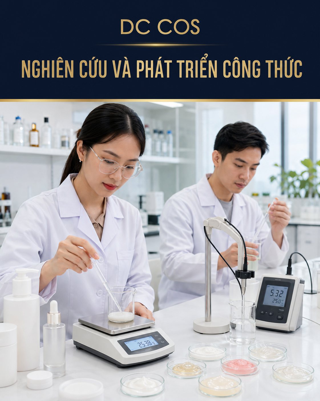 Nghiên cứu và phát triển công thức tại DC COS