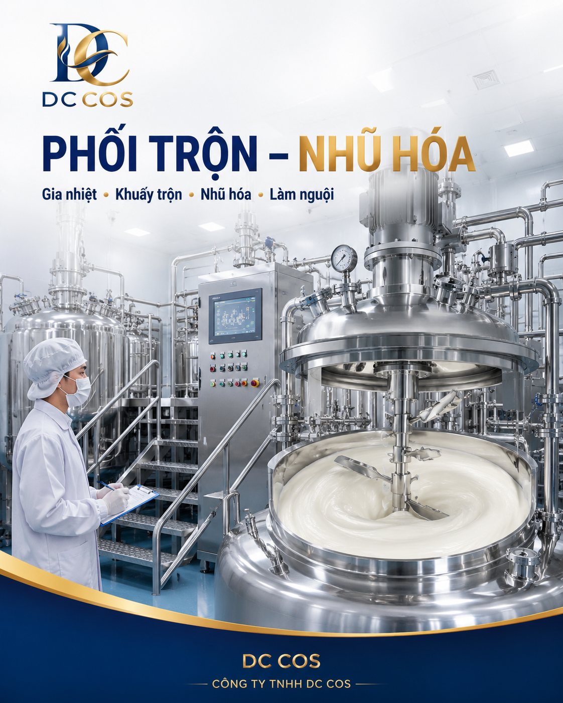 Khu vực sản xuất – phối trộn — nhà máy DC COS
