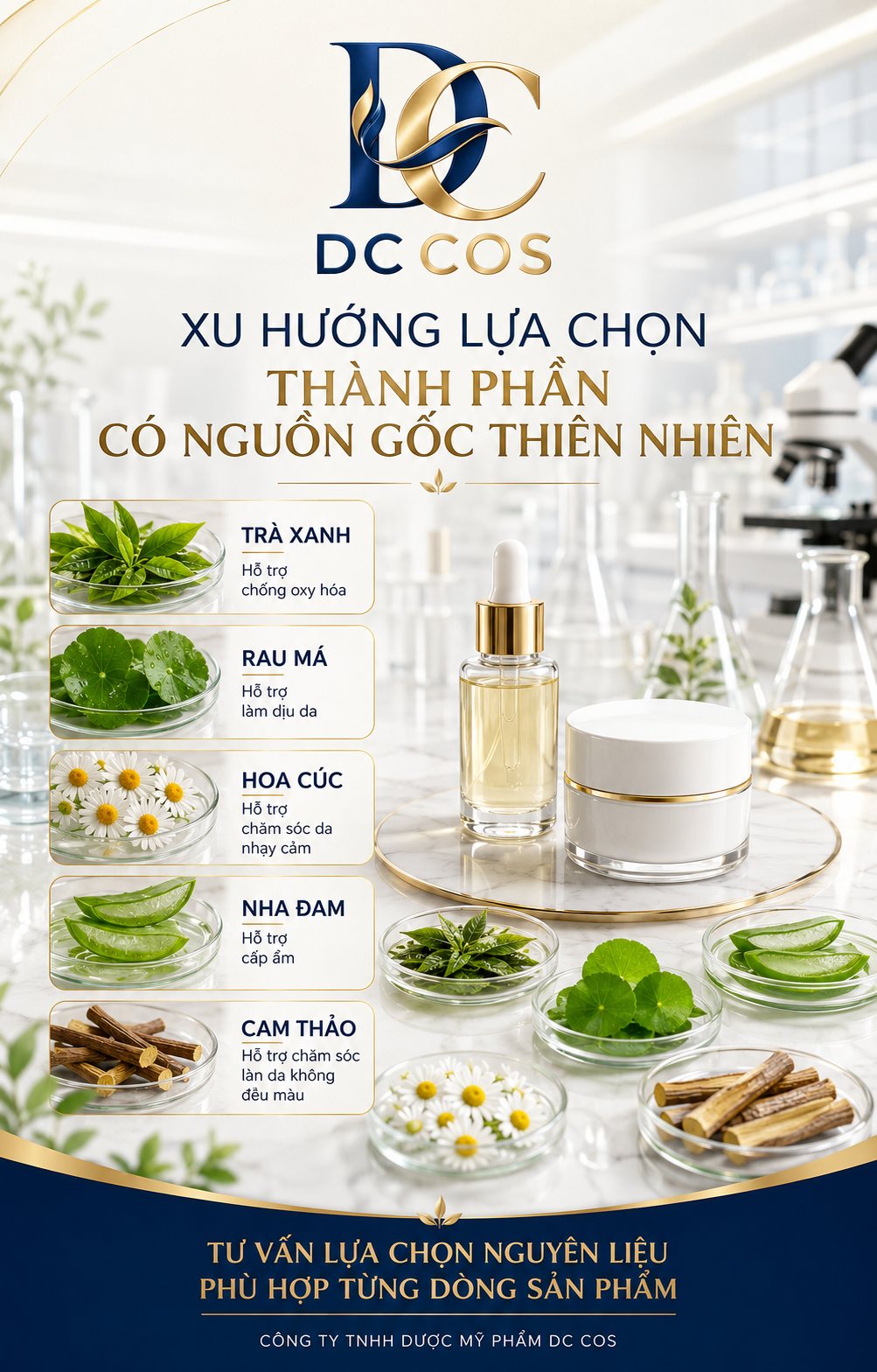 Xu hướng lựa chọn thành phần có nguồn gốc thiên nhiên trong mỹ phẩm